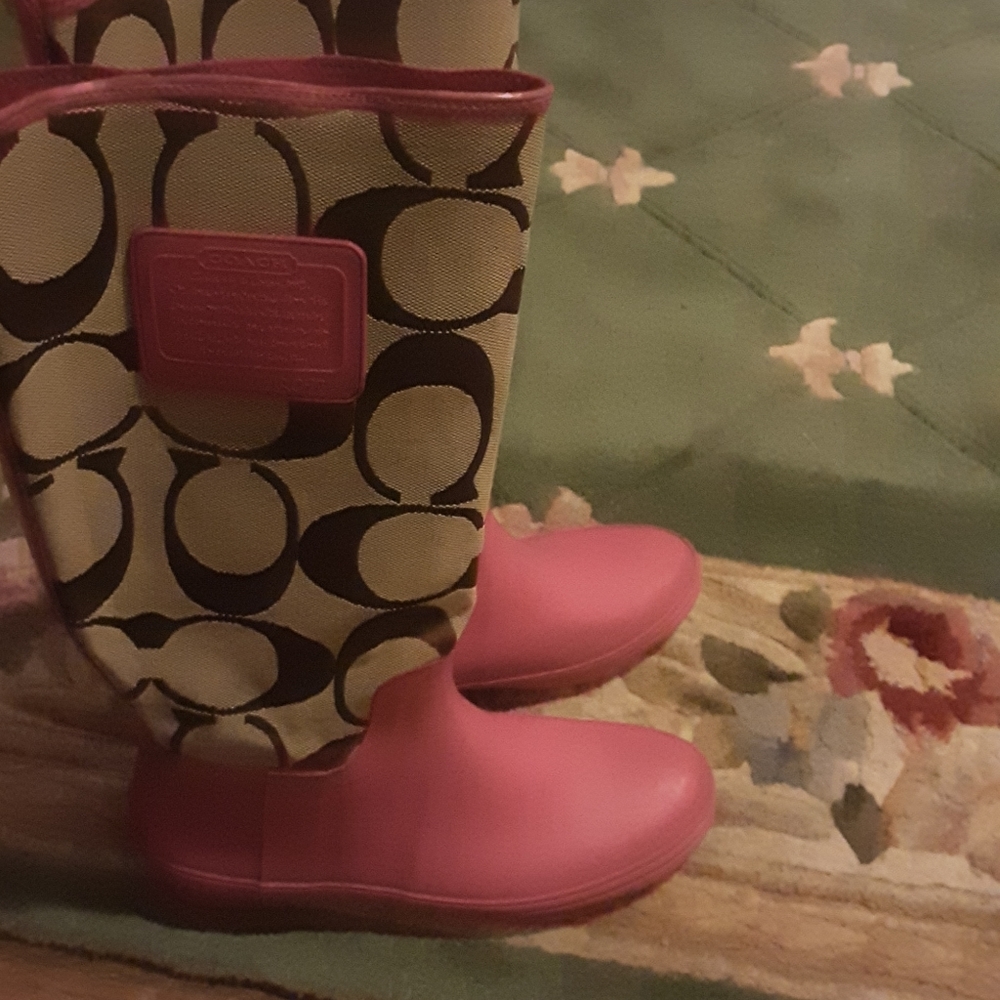 Coach rain boots